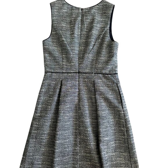 BANANA REPUBLIC Gray Pleated A Line Dress Size 0 - Picture 8 of 10